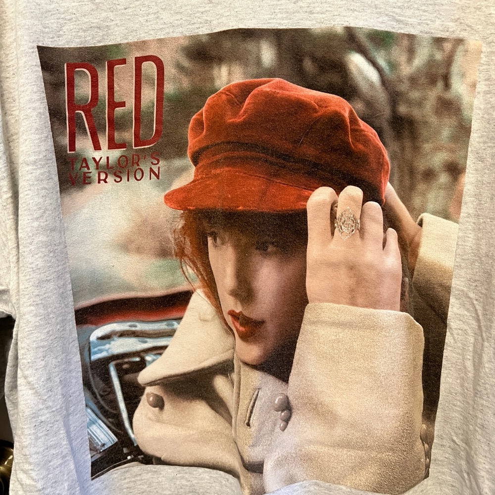 RED (Taylor’s Version) long sleeve grey shirt
